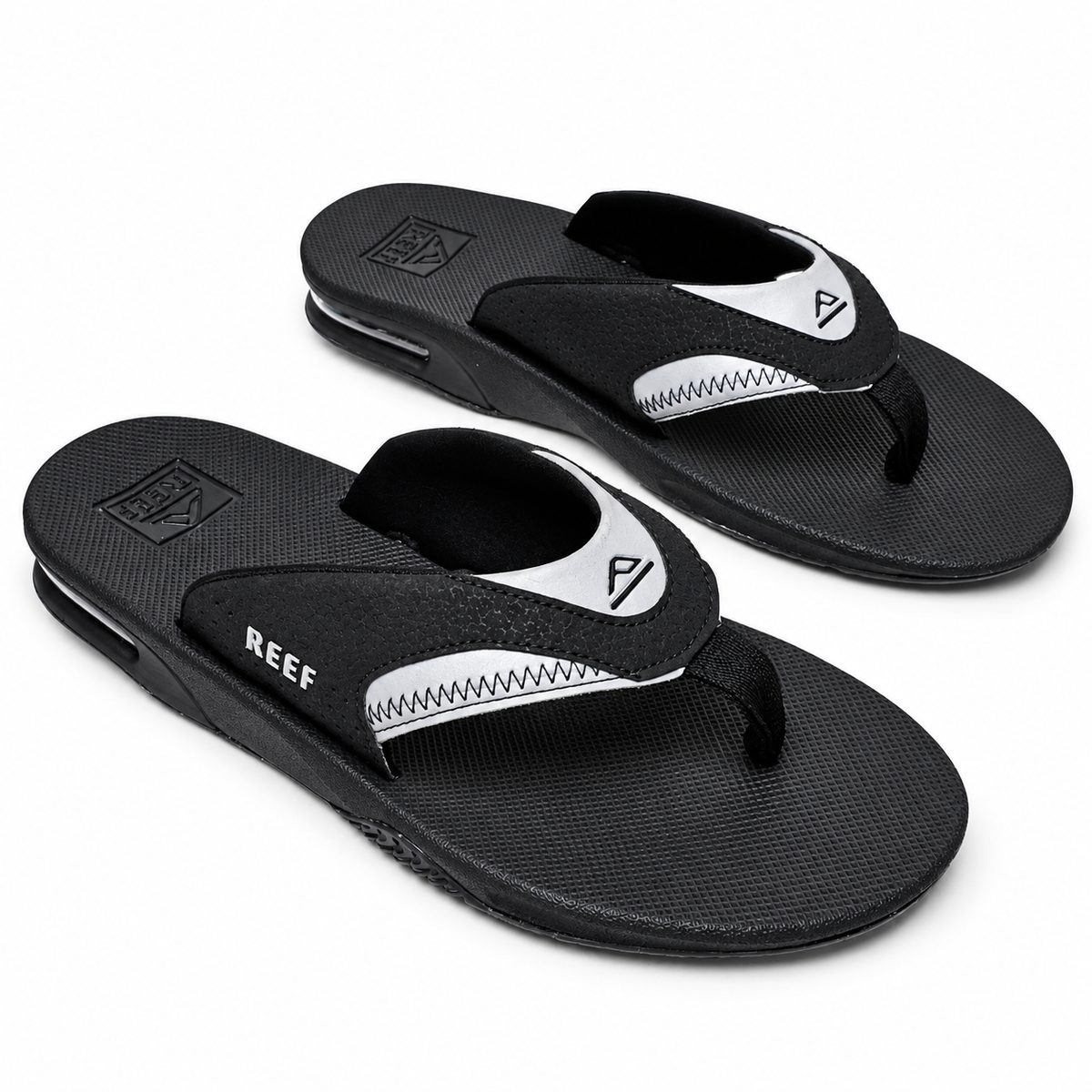 Chinelo Reef Fanning Black/Reflective RF0160100