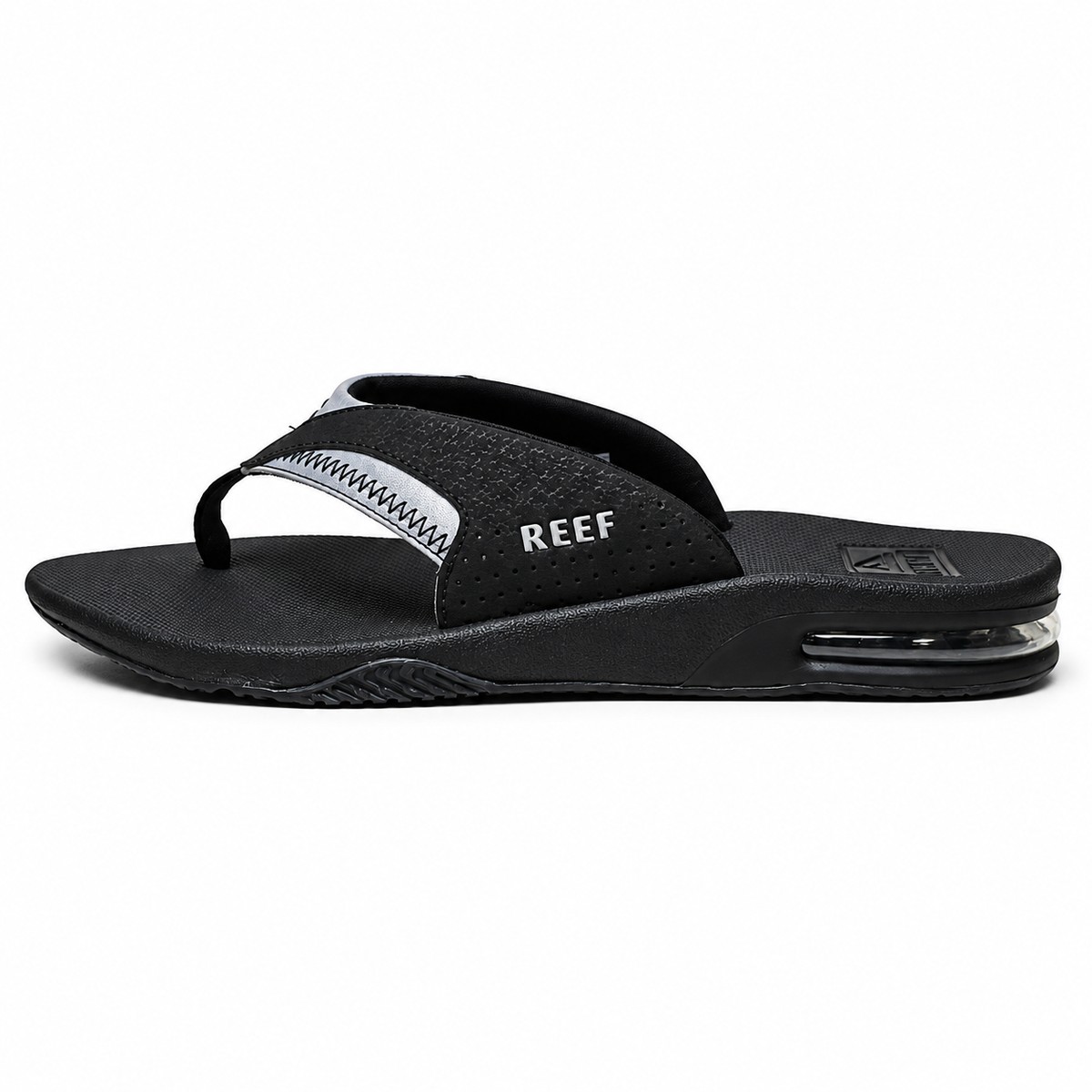 Chinelo Reef Fanning Black/Reflective RF0160100