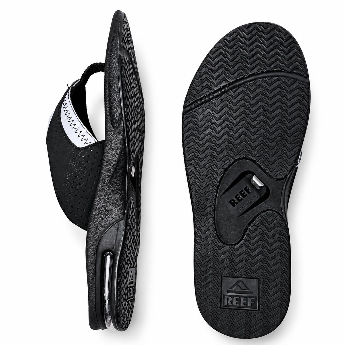 Chinelo Reef Fanning Black/Reflective RF0160100