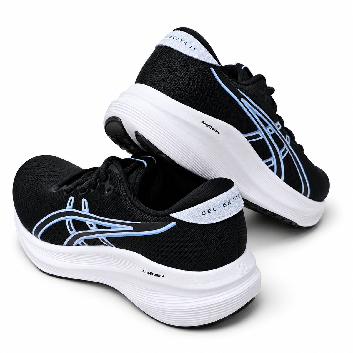 Tênis Asics Gel-Excite 11 Preto/Azul 1012B968.003