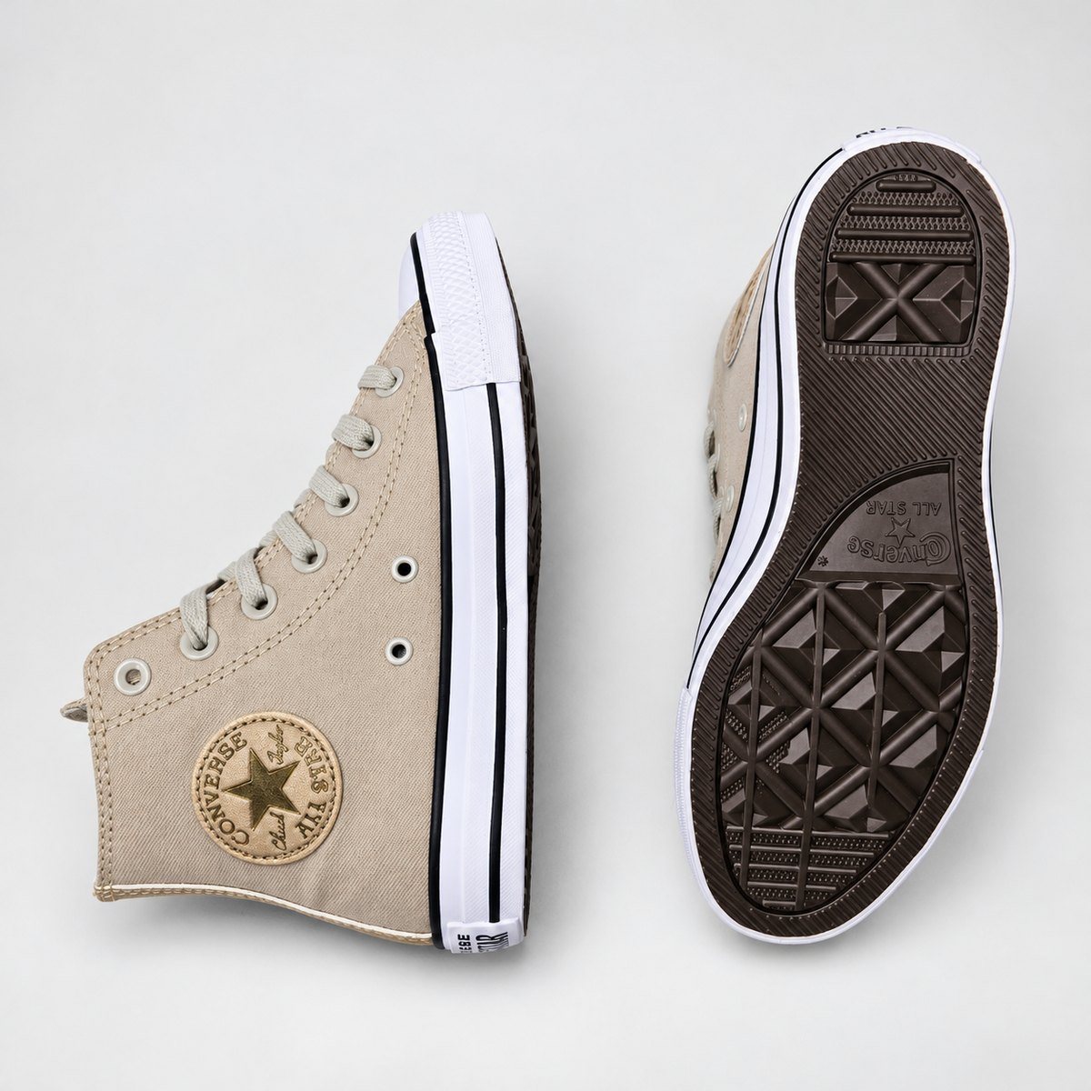 Tênis Converse Cano Alto All Star Bege CT17290001