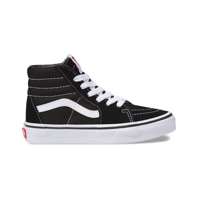 Kids black top old skool vans