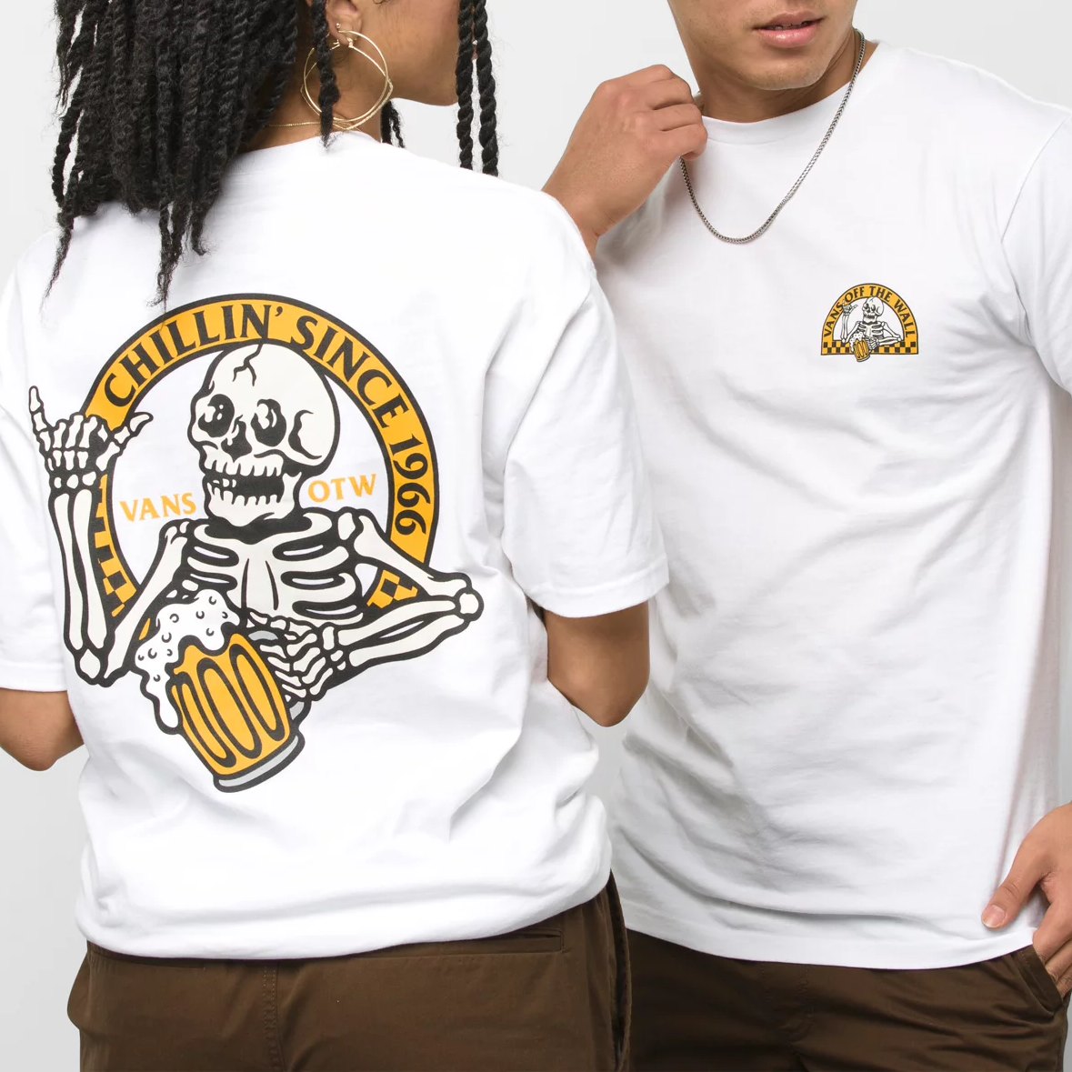Camiseta Vans Chillin Since 66 White - Esgotado- na Loja MKD Skate Shop