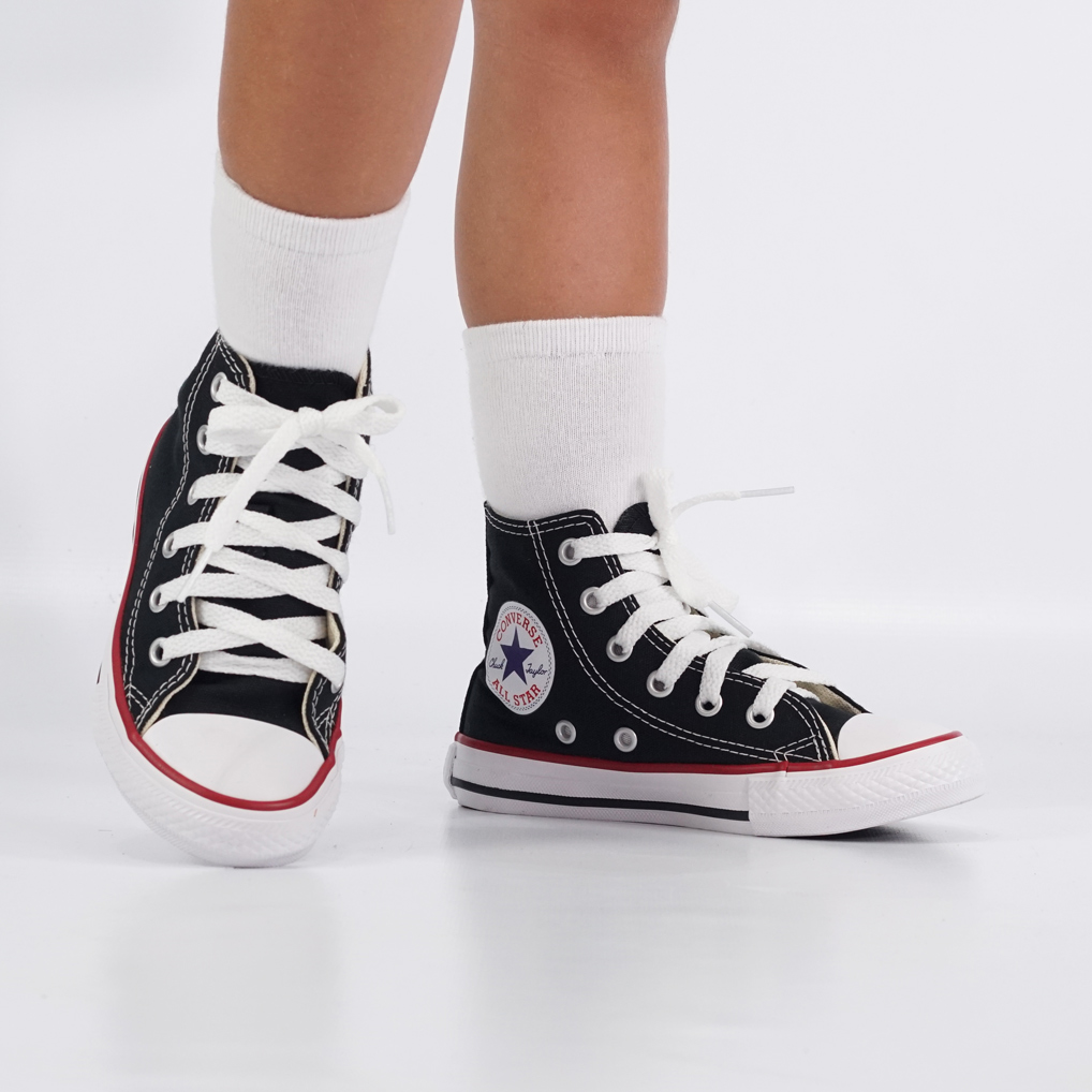 Tênis Infantil Unissex Converse All Star Cano Alto Preto Converse