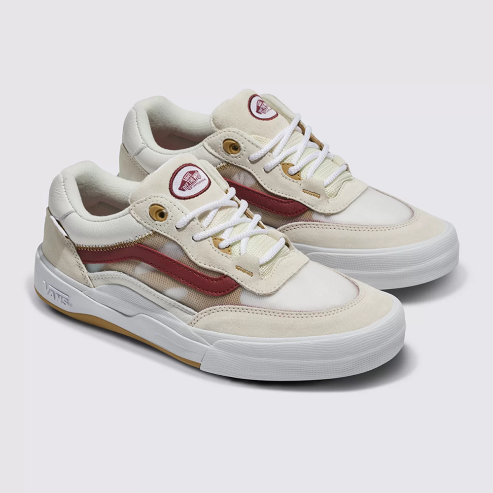 Tênis Vans Wayvee Leather Tan/White VN0A5JIATWH - Life Core